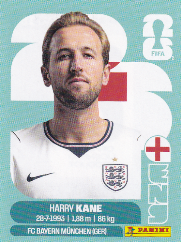 Harry Kane - England - Panini WM 2026 - Basis Bild - ENG 18