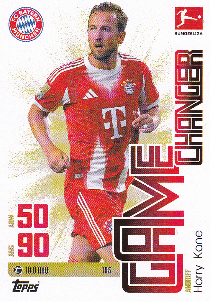 Harry Kane - FC Bayern München - Topps Match Attax 2025 - Game Changer - Nr. 195