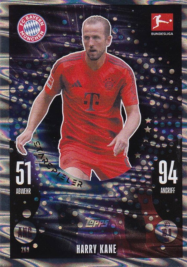 Harry Kane / FC Bayern München / Topps Match Attax 2024 / Star-Spieler / Nr. 269