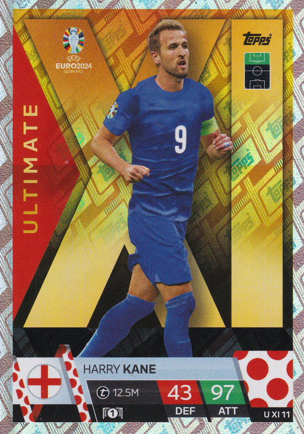 Harry Kane - England - Topps EM 2024 - Ultimate - Nr. UXI 11
