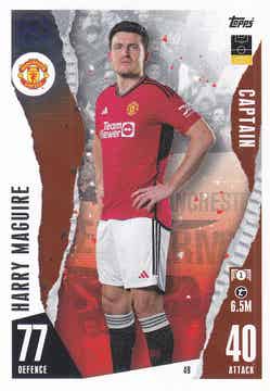 Harry Maguire / Manchester United / Topps Champions League 2023 / Captain / Nr. 49
