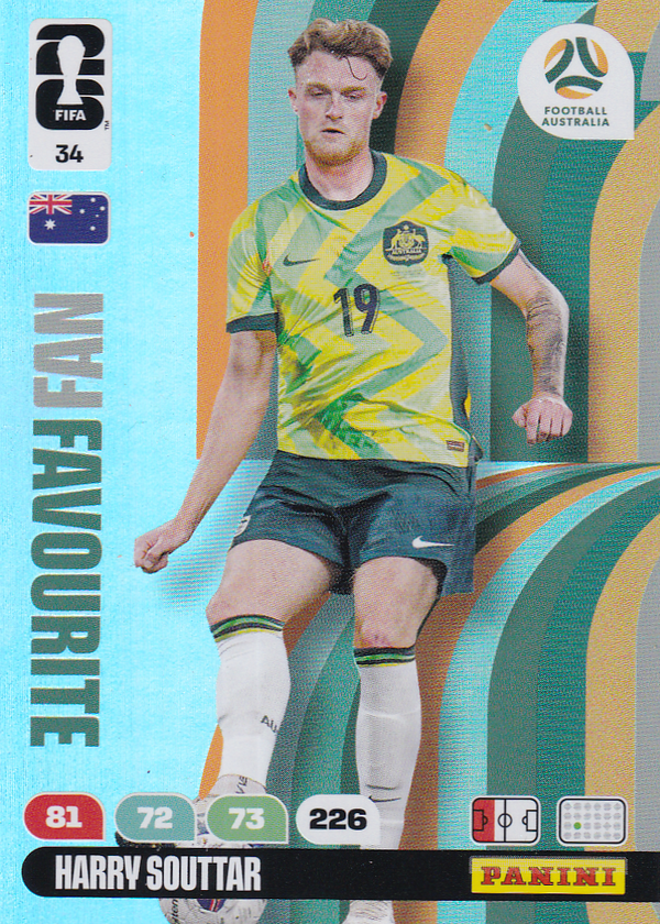 Harry Souttar - Australien - Panini WM 2026 - Fan Favourite - Nr. 34