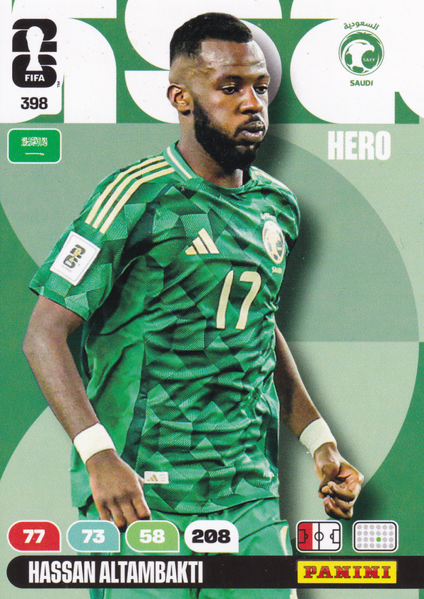 Hassan Altambakti - Saudi Arabien - Panini WM 2026 - Hero - Nr. 398