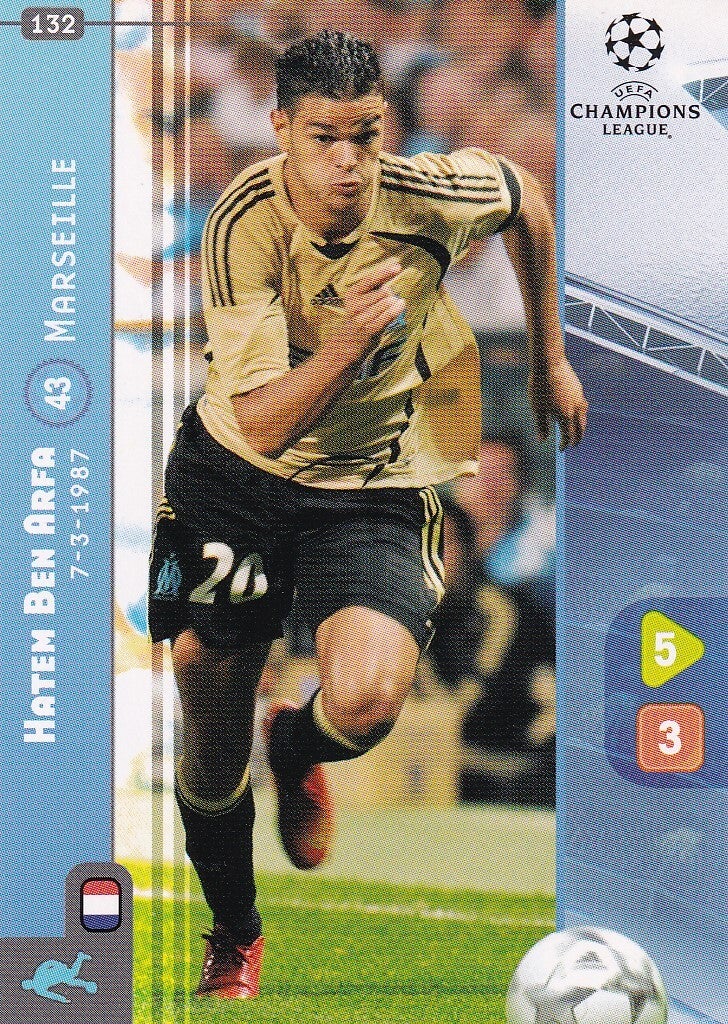Hatem Ben Arfa / Olympique Marseille / Panini Champions League 2008 / Basis Karte / Nr. 132