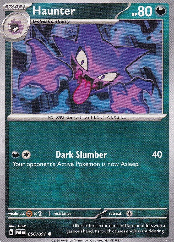 Haunter / Pokemon / Paldean Fates 2024 / Stage 1 / Nr. 056/091