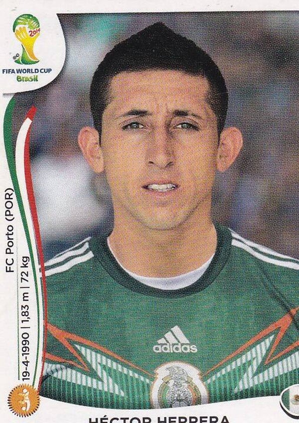 Hector Herrera - Mexico - Panini WM 2014 - Basis Bild - Nr. 80