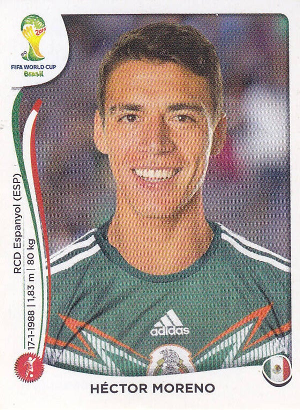 Hector Moreno - Mexico - Panini WM 2014 - Basis Bild - Nr.75