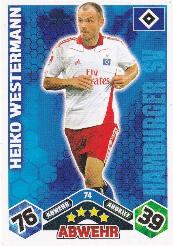 Heiko Westermann / Hamburger SV / Topps Match Attax 2010 / Basis Karte / Nr. 74