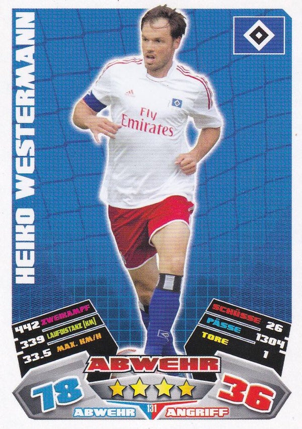 Heiko Westermann / Hamburger SV / Topps Match Attax 2012 / Basis Karte / Nr. 131