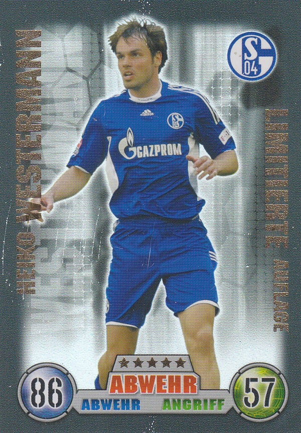 Heiko Westermann / FC Schalke 04 / Topps Match Attax 2008 / Limitierte Auflage / Nr. LE 16