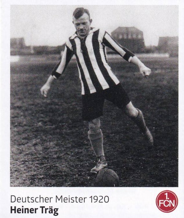 Heiner Träg - Panini 125 Jahre 1.FC Nürnberg - Deutscher Meister 1920 - Nr. 82