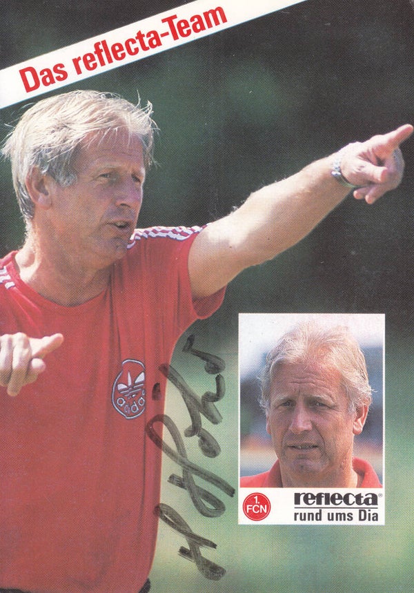 Heinz Höher / 1.FC Nürnberg / Trainer / Autogrammkarte 1987
