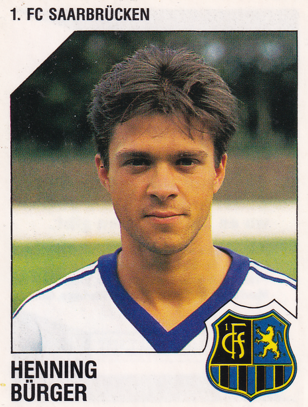 Henning Bürger - 1.FC Saarbrücken - Panini Bundesliga 1993 - Basis Bild - Nr. 258