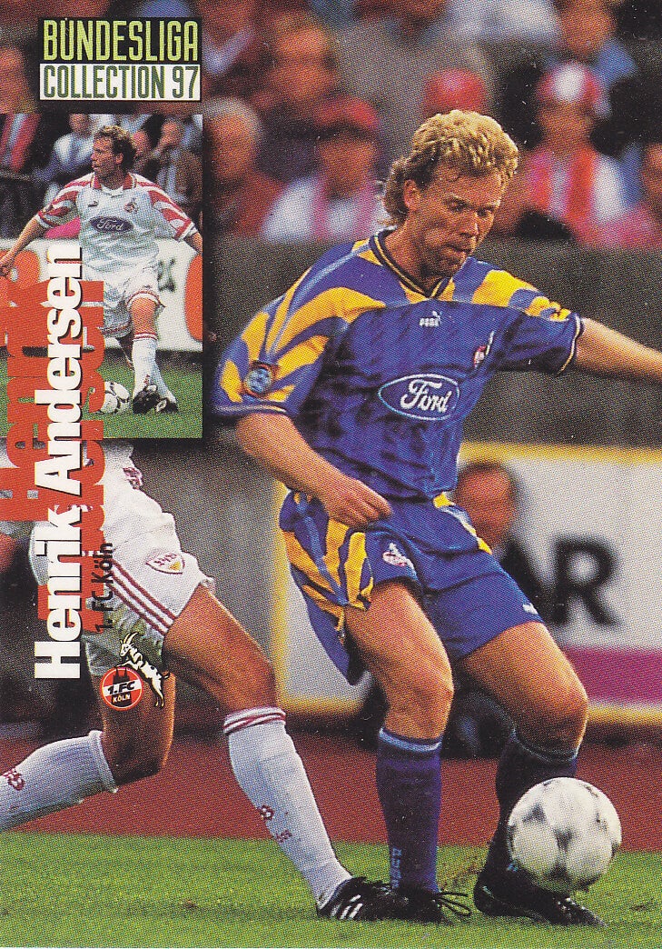 Henrik Andersen / 1.FC Köln / Panini Bundesliga 1997 / Basis Karte / Nr.140