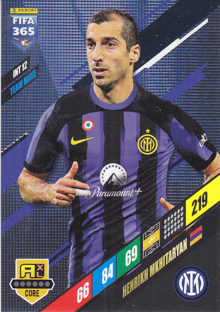 Henrikh Mkhitaryan / Inter Mailand / Panini Fifa 365 Jahr 2024 / Team Mate / Icon Core / Nr. INT 12