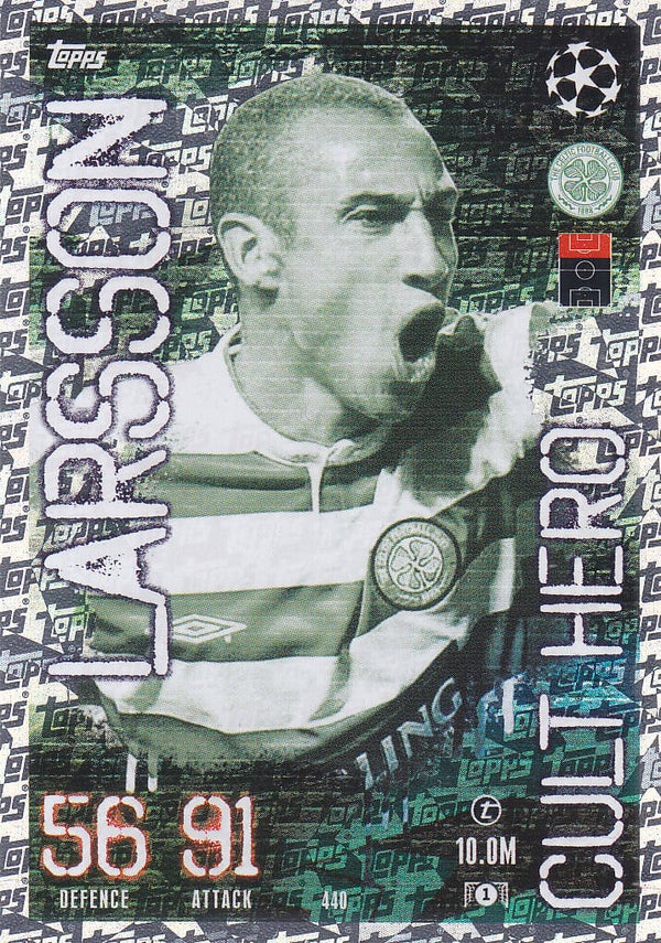 Henrik Larsson / Celtic Glasgow / Topps Champions League 2023 / Cult Hero / Nr.440