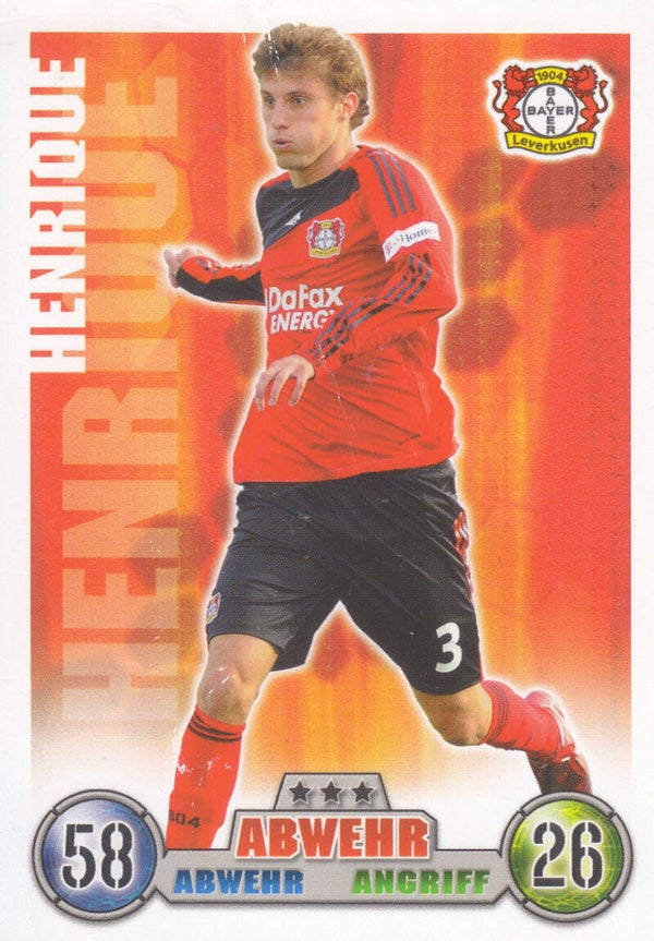 Henrique / Bayer 04 Leverkusen / Topps Match Attax 2008 / Basis Karte / Nr. 220