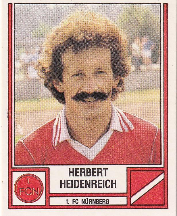 Herbert Heidenreich - 1.FC Nürnberg - Panini Bundesliga 1982 - Basis Bild - Nr. 321