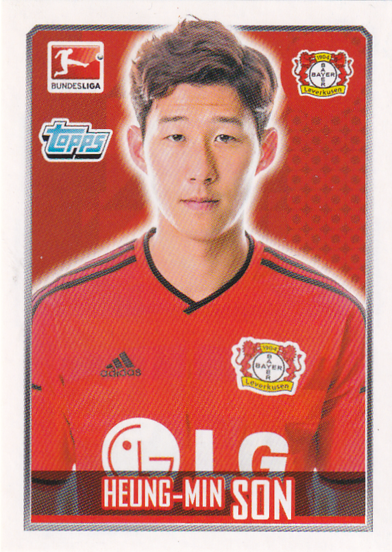 Heung Min Son - Bayer Leverkusen - Topps Bundesliga 2014 - Basis Bild - Nr. 166