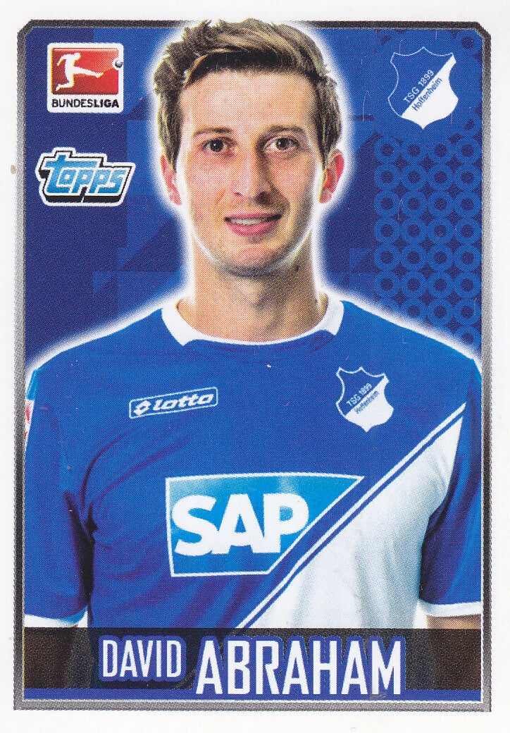 David Abraham / TSG Hoffenheim / Topps Bundesliga 2014 / Basis Bild / Nr.129
