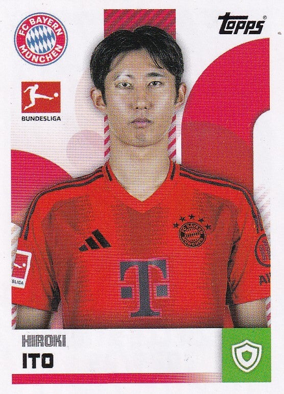 Hiroki Ito / FC Bayern München / Topps Bundesliga 2024 / Basis Bild / Nr. 337