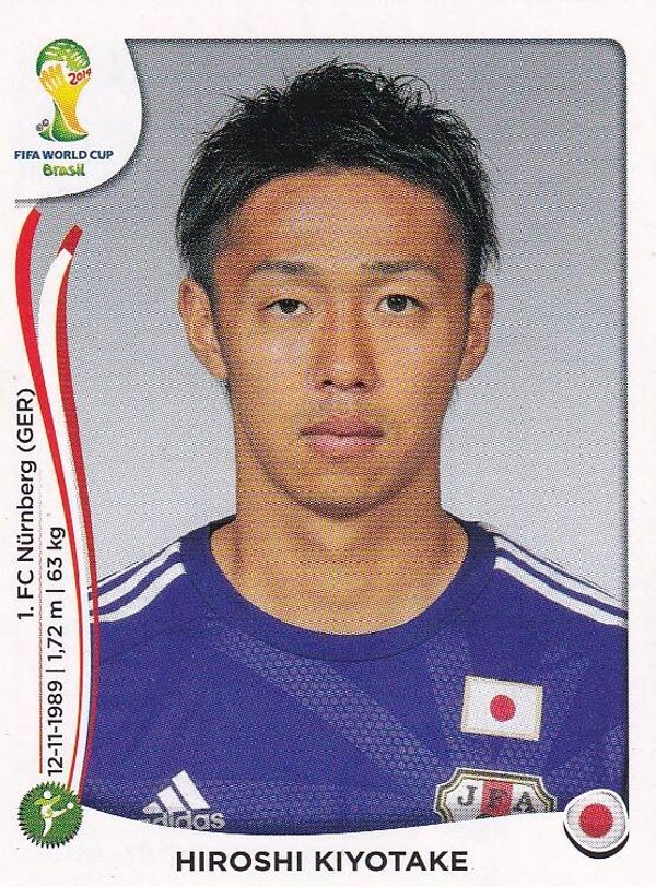 Hiroshi Kiyotake - Japan - Panini WM 2014 - Basis Bild - Nr. 255
