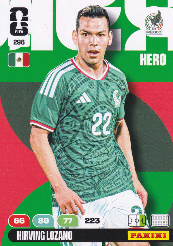 Hirving Lozano - Mexico - Panini WM 2026 - Hero - Nr. 296