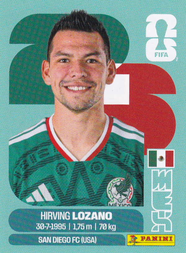 Hirving Lozano - Mexico - Panini WM 2026 - Basis Bild - MEX15
