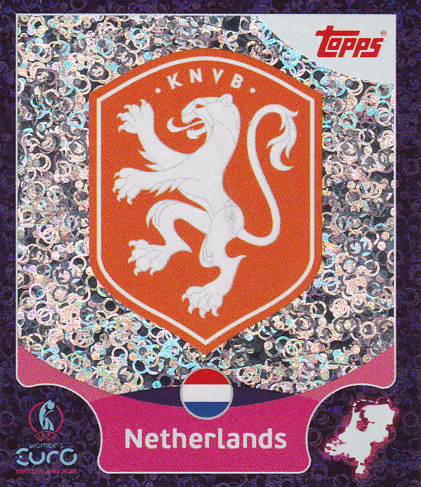 Holland - Topps Frauen EM 2025 - Vereinslogo Violett - Nr. 6