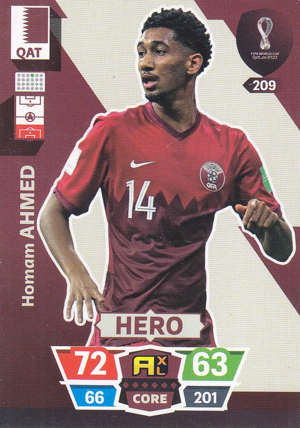 Homam Ahmed / Quatar / Panini WM 2022 / Basis Karte / Nr. 209