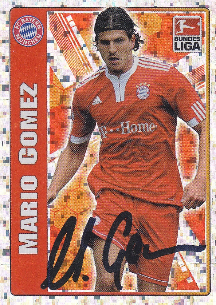 Mario Gomez / FC Bayern München / Topps Bundesliga 2009 / Autograph / Nr.313