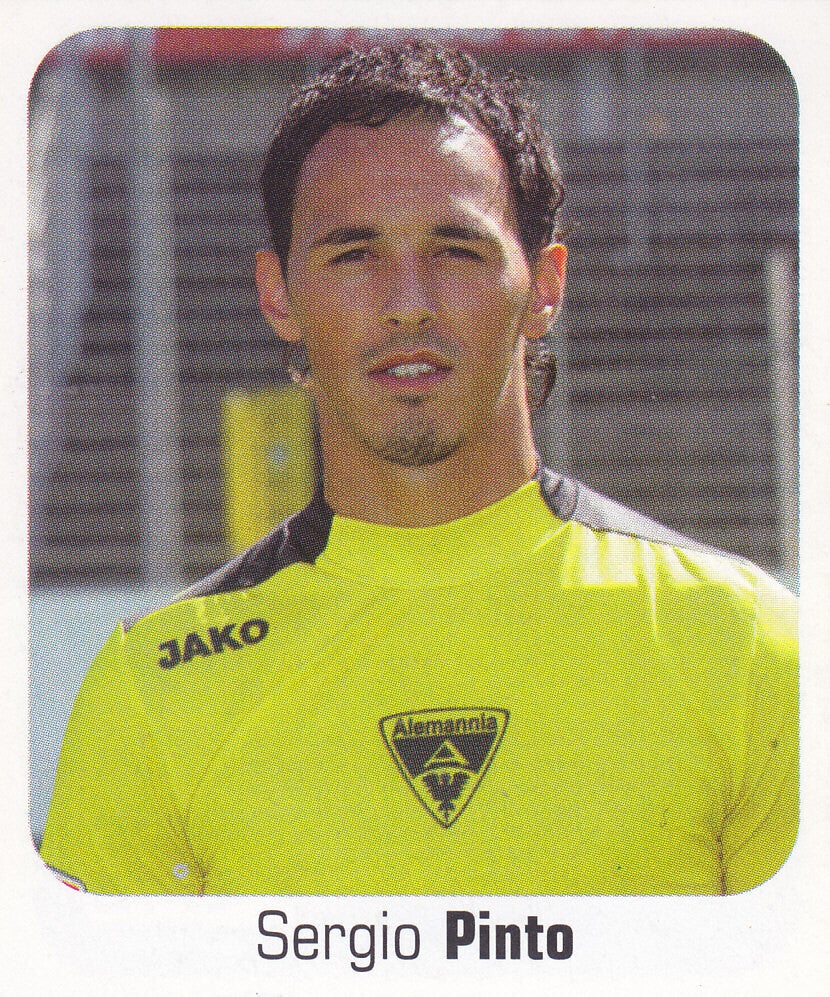 Sergio Pinto - Alemannia Aachen - Panini Bundesliga 2006 - Basis Bild - Nr.23