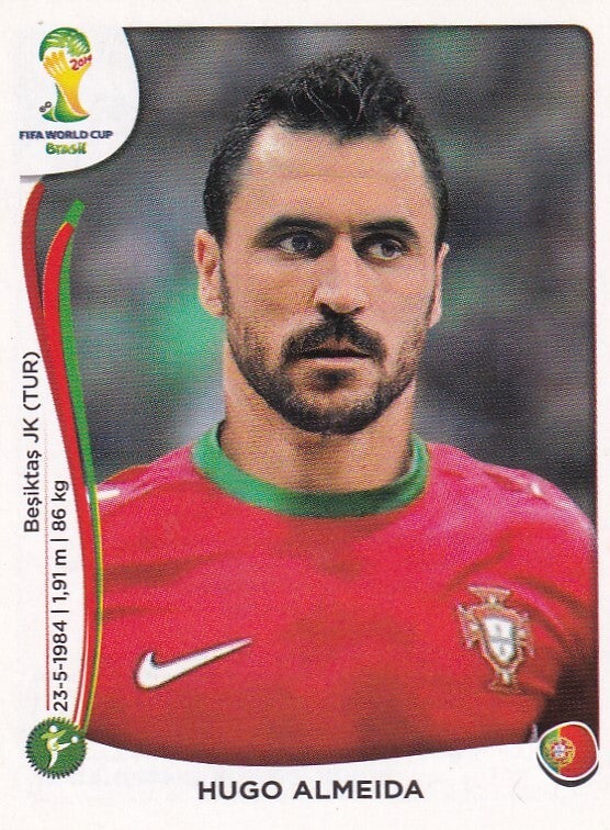 Hugo Almeida - Portugal - Panini WM 2014 - Basis Bild - Nr. 525
