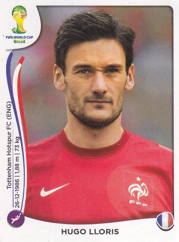 Hugo Lloris / Frankreich / Panini WM 2014 / Basis Bild / Nr. 376