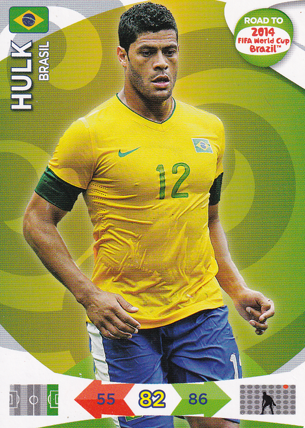 Hulk - Brasilien - Panini Road to 2014 Fifa World Cup Brazil - Basis Karte - Nr. 27