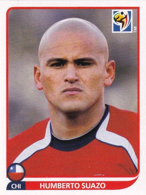 Humberto Suazo / Chile / Panini WM 2010 / Basis Bild / Nr. 636