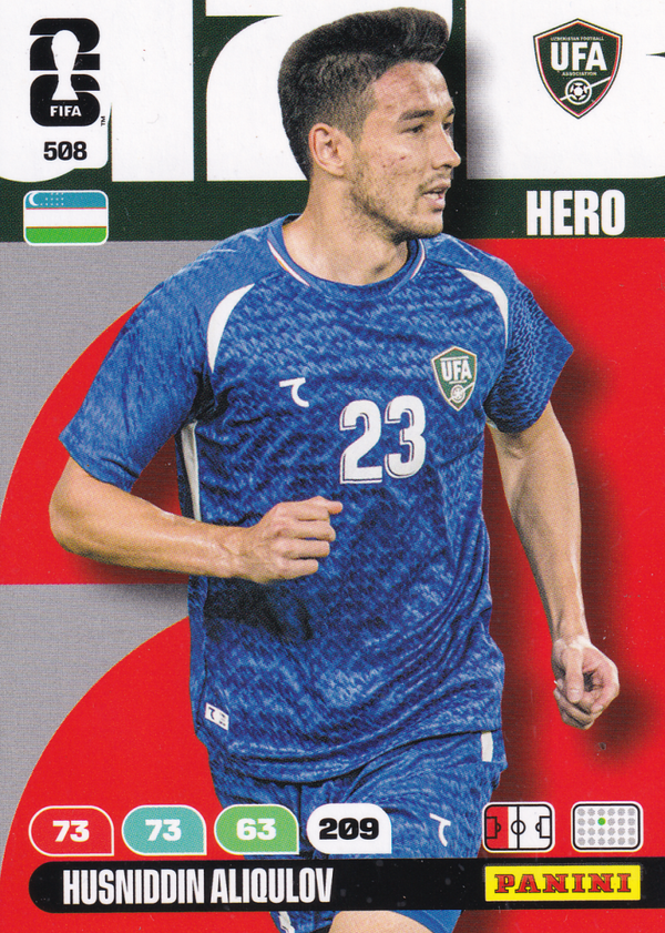 Husniddin Aliqulov - Uzbekistan - Panini WM 2026 - Hero - Nr. 508