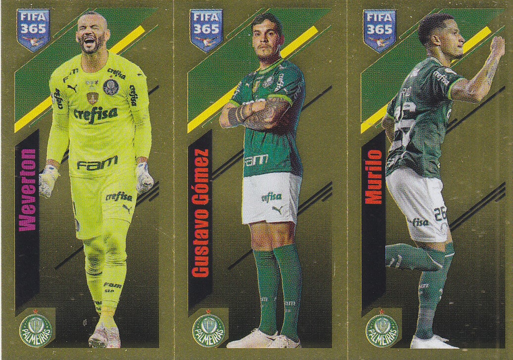 Weverton & Gustavo Gomez & Murilo Palmeiras Tripple Bild Nr.39a 39b 39c