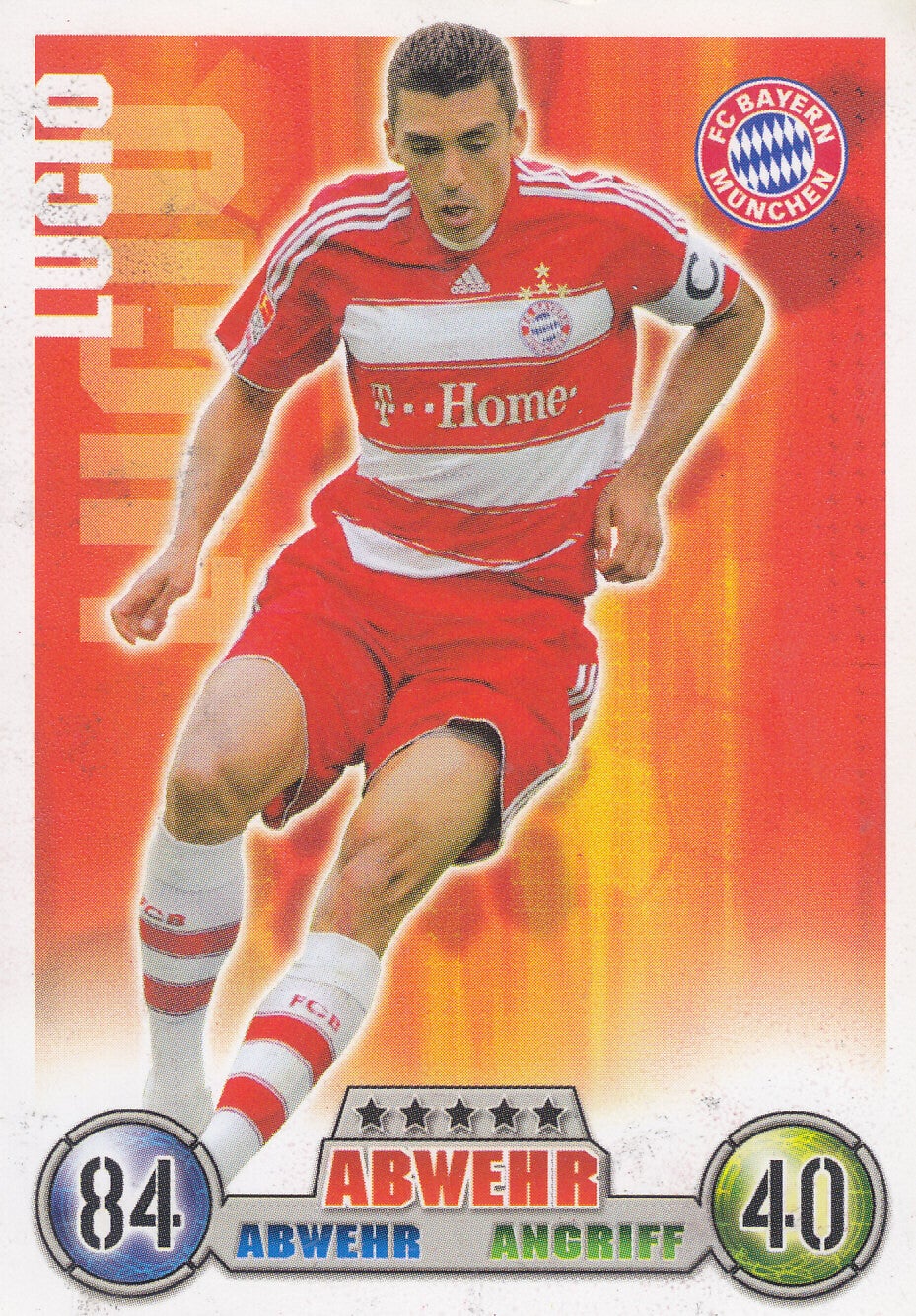 Lucio / FC Bayern München / Topps Match Attax 2008 / Basis Karte / Nr.256