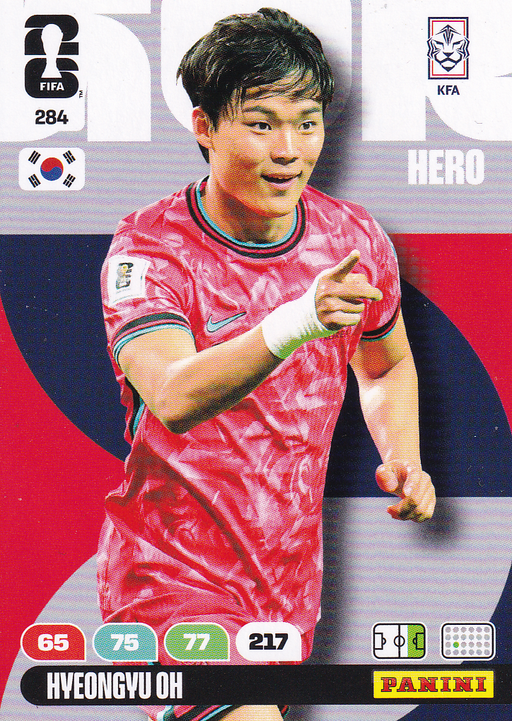 Hyeongyu On - Südkorea - Panini WM 2026 - Hero - Nr. 284