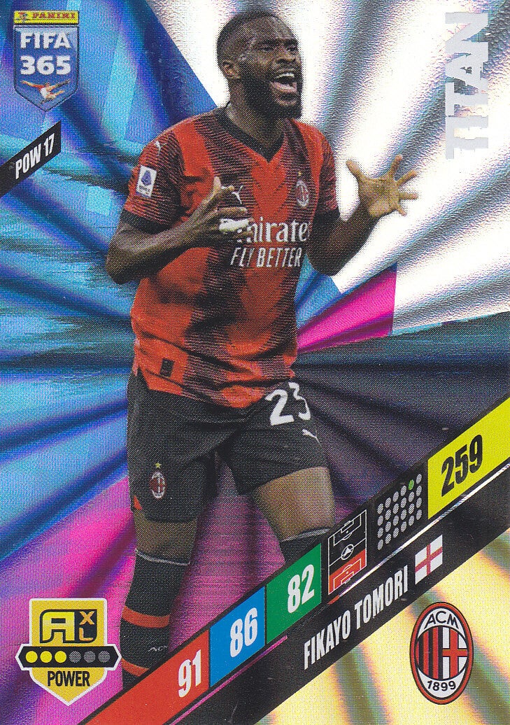 Fikayo Tomori / AC Mailand / Panini Fifa 365 Jahr 2024 / Titan /  Icon Power / Icon Power / Nr. POW17