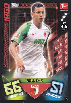 Iago / FC Augsburg / Topps Match Attax 2019 / Basis Karte / Nr.15