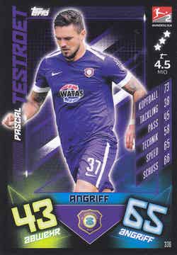 Pascal Testroet / FC Erzgebirge Aue / Topps Match Attax 2019 / Basis Karte / Nr. 336
