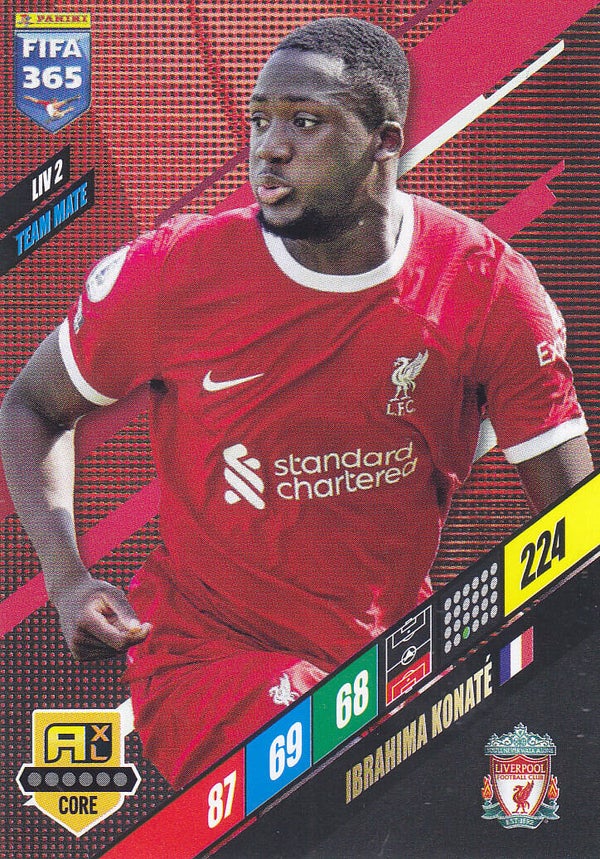 Ibrahima Konate - FC Liverpool - Panini Fifa 365 Jahr 2024 - Team Mate Icon Core - Nr. LIV2