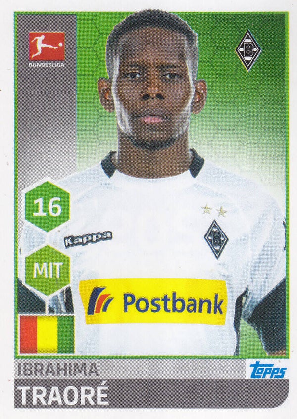Ibrahima Traore - Borussia Mönchengladbach - Topps Bundesliga 2017 - Basis Bild - Nr. 209