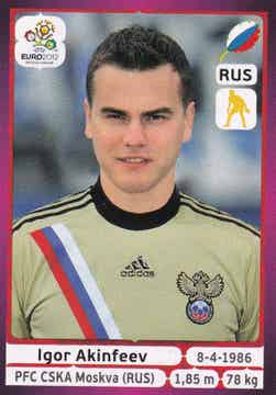 Igor Akinfeev - Russland - Panini EM 2012 - Basis Bild - Nr. 113