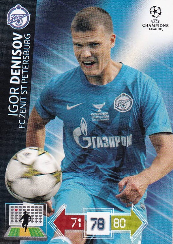 Igor Denisov / FC Zenit St. Petersburg / Panini Champions League 2012 / Basis Karte / Nr. 271