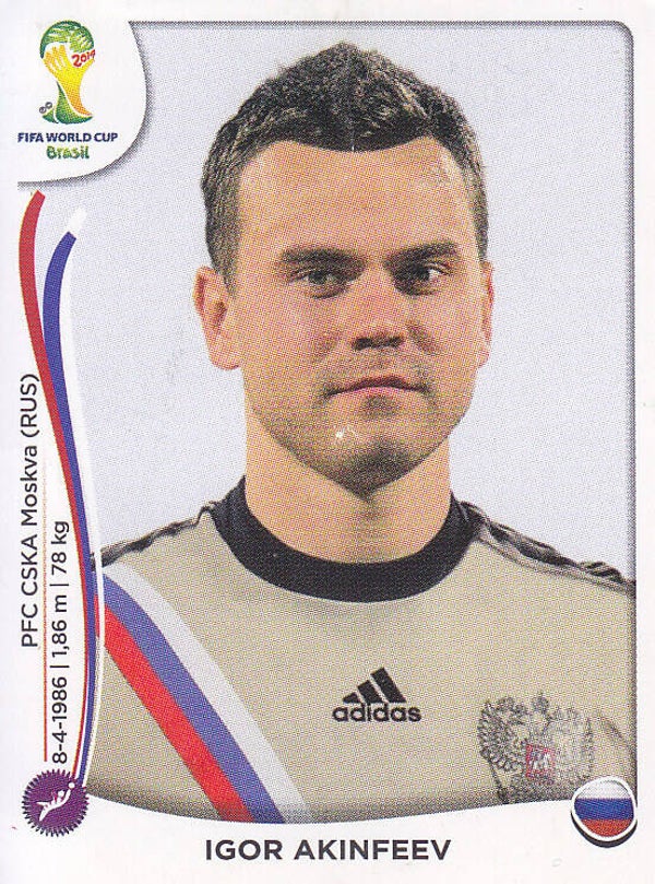 Igor Akinfeev - Russland - Panini WM 2014 - Basis Bild - Nr. 604