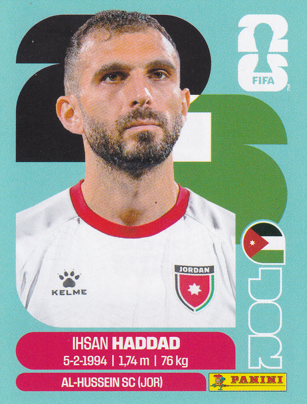 Ihsan Haddad - Jordanien - Panini WM 2026 - Basis Bild - JOR3