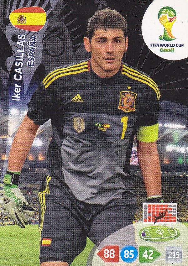 Iker Casillas / Spanien / Panini WM 2014 / Basis Karte / Nr. 143